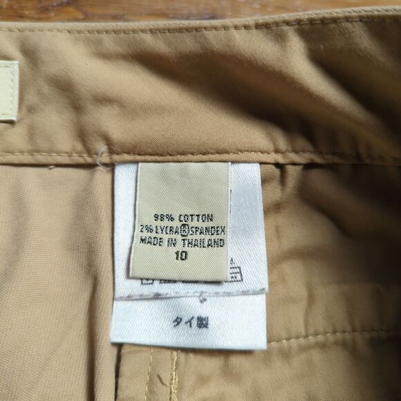 Eddie Bauer Mercer Fit Pants Womens Size 10 Beige Casual Flared Leg - Picture 5 of 10